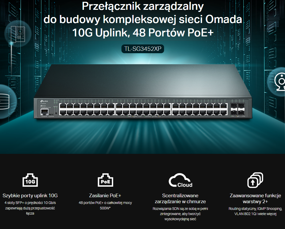 SWITCH TP-LINK TL-SG3452XP
