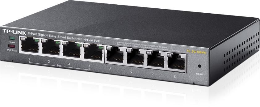 Switch Tp-Link 
 TL-SG108PE 4XPOE Easy Smart