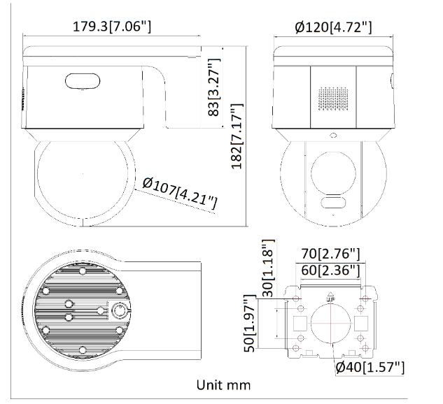 KAMERA IP PTZ HIKVISION DS-2DE3A400BW-DE (T5)