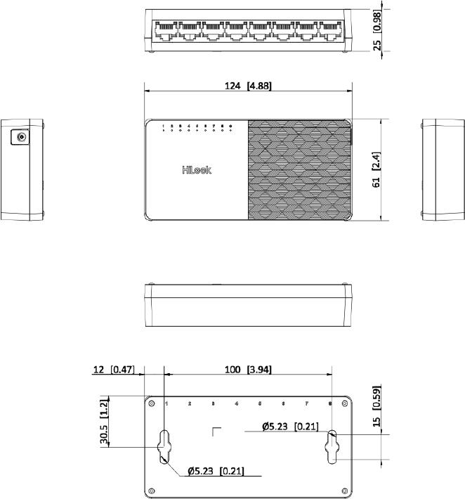 Switch Hilook by Hikvision SW-08-D 8-portowy