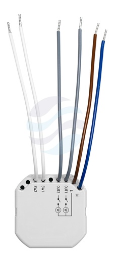 SATEL ASW-220 Bezprzewodowy dwukanałowy sterownik 230 V AC z pomiarem mocy, ABAX2, 2x 1250 VA 5