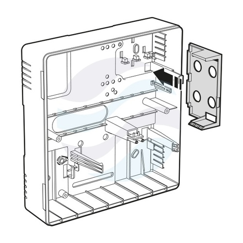 SATEL HOLDER A Uchwyt kontrolera VERSA-MCU lub ekspandera INT-RX-S do obudowy OPU-4 P 2