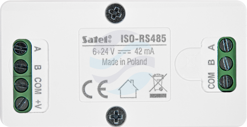 SATEL ISO-RS485 Izolator magistrali RS-485, izolacja galwaniczna, przedłużenie magistrali o 1000 m, 6-24 V DC 8