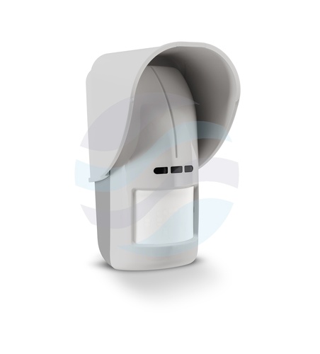 SATEL OPAL GY Zewnętrzna dualna czujka ruchu PIR+MW, antymasking MW, 15 m, IP54, szara 4