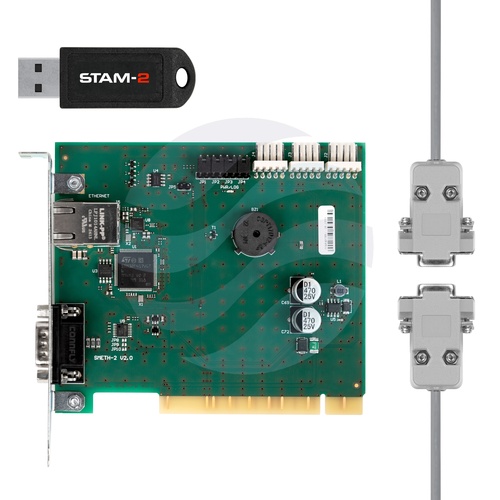 SATEL STAM-2 BE Pro Zestaw monitorujący, karta STAM-1 PE, program STAM-2 Pro, 10 stanowisk, klucz USB 2