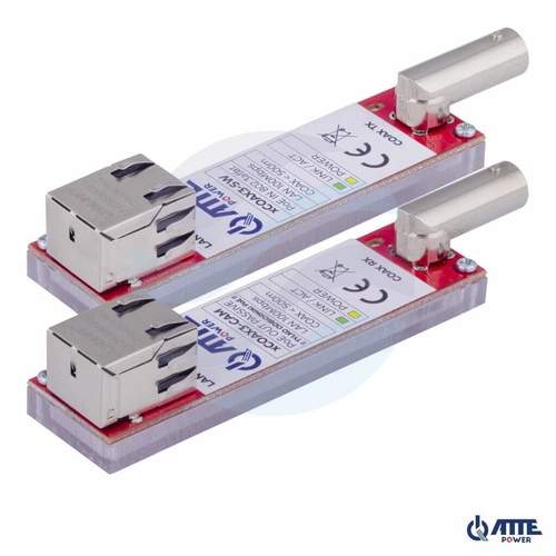 ATTE POWER xCOAX3-SET Zestaw aktywnych konwerterów do transmisji Ethernet oraz PoE po koncentryku 2