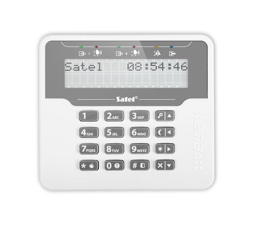 SATEL VERSA-LCDM-WH Manipulator LCD do central z serii VERSA, duży wyświetlacz LCD, biały 3