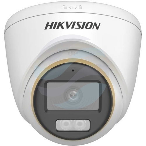 Hikvision DS-2CE72DF3T-LSE(2.8mm) Kamera TurboHD 2Mpix kopułkowa 2.8mm, 0.0005lux, F1.0, Smart Hybrid Light, ColorVu, WDR 130dB, PoC, IR LED/LED biały do 40m, mikrofon, IP67, biała 3