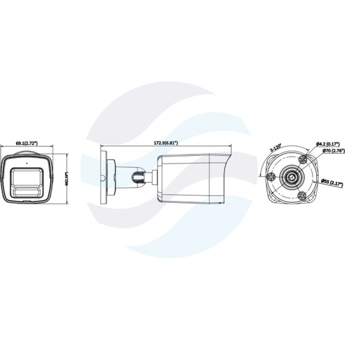Hikvision DS-2CE10UF3T-LS (2.8mm) Kamera 4w1 8Mpix bullet 2.8mm, 0.0005lux, F1.0, ColorVu, Smart Hybrid Light, IP67, WDR 130dB, IR do 30m / LED do 20m, mikrofon, TVI/AHD/CVI/CVBS, biała 4