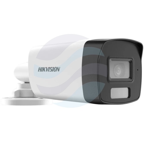 Hikvision DS-2CE17D0T-LFS (2.8mm) Kamera 4w1 TurboHD 2Mpix bullet 2.8mm, Smart Hybrid Light, TVI/AHD/CVI/CVBS, DWDR, IP67, IR/LED do 40m, mikrofon, biała 2