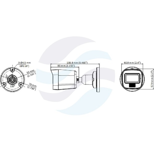 Hikvision DS-2CE16K0T-LPFS(2.8mm) Kamera 4w1 TurboHD 3K (2960x1665) bullet 2.8mm, Smart Hybrid Light, TVI/AHD/CVI/CVBS, DWDR, IP67, IR do 25m / LED do 20m, mikrofon, biała 4
