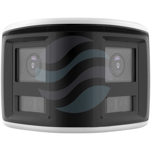 Hikvision DS-2CD2T43G2P-LISU/SL (180°) Kamera IP 4Mpix panoramiczna 180° bullet 2.8mm, 0.005lux, F1.6, Smart Hybrid Light, Live Guard, IP67, WDR 120dB, IR/LED do 30m, mikrofon, głośnik, alarm 1/1, mSD do 512GB, AI, biała 2