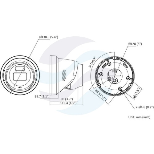 Hikvision DS-2CD2386G2H-IS2U/SL (2.8mm) (eF) (PL) Kamera IP 8Mpix kopułkowa 2.8mm, 0.0008lux, F1.0, DarkFighter, Live Guard, AcuSense, IP67, WDR 120dB, IR do 30m, 2x mikrofon, głośnik, alarm 1/1, audio 1/1, mSD do 512GB, AI, biała 2