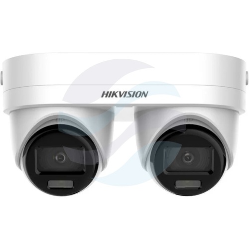 Hikvision DS-2CD2343G2D-LIZ2UY/SL(2.8/4mm) Kamera IP 4Mpix+4Mpix multisensoryczna kopułkowa motozoom 2.8mm + 4mm, 0.005lux, F1.6, Smart Hybrid Light, Live Guard, WDR 120dB, IR/LED do 30m, 2x mikrofon, głośnik, mSD do 512GB, IP67, NEMA 4X, AI, biała 3