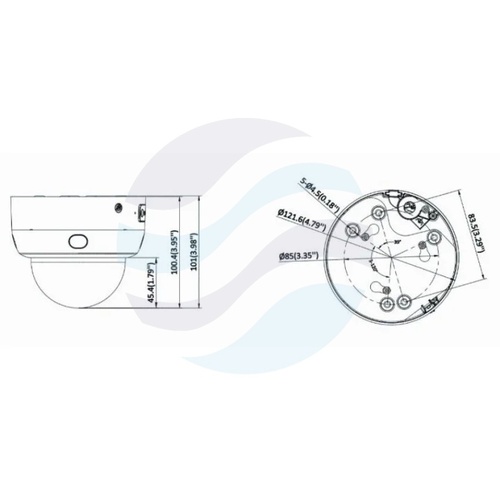 Hikvision DS-2CD2146G3-IPTRZS2UY (2.8/4mm) (eF) Kamera IP 4Mpix kopułkowa motozoom 2.8/4mm, PTRZ, 0.001lux, F1.6, DarkFighter, AcuSense, IP67, IK10, NEMA 4X, WDR 120dB, IR do 30m, mikrofon, alarm 1/1, mSD do 512GB, AI, biała 4
