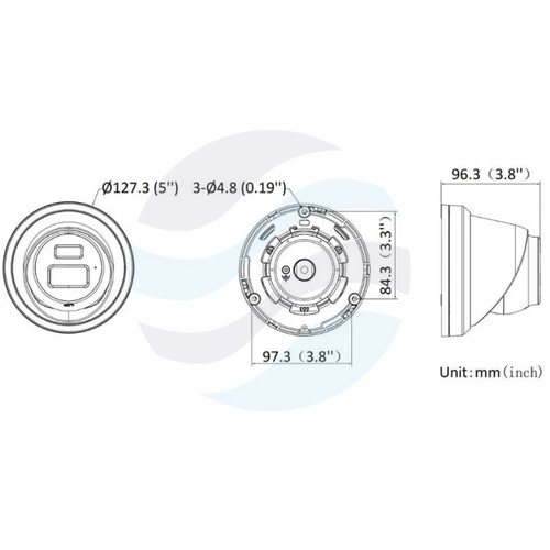 Hikvision DS-2CD2343G2-LIZ2UY (2.8/4mm) Kamera IP 4Mpix kopułkowa motozoom 2.8/4mm, 0.005lux, F1.6, Smart Hybrid Light, AcuSense, IP67, NEMA 4X, WDR 120dB, IR/LED do 30m, 2x mikrofon, mSD do 512GB, AI, biała 2