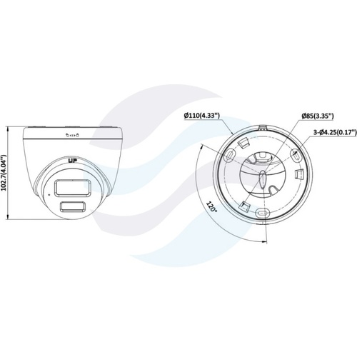 Hikvision DS-2CD1323G2-LIUF/SL(2.8mm)(PL) Kamera IP 2Mpix kopułkowa 2.8mm, 0.005lux, F1.6, Smart Hybrid Light, Live Guard, MD 2.0, DWDR, IR LED/LED biały do 30m, mSD do 512GB, mikrofon, głośnik, IP67, biała 4