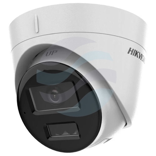 Hikvision DS-2CD1323G2-LIU(2.8mm)(PL) Kamera IP 2Mpix kopułkowa 2.8mm, 0.005lux, F1.6, Smart Hybrid Light, MD 2.0, DWDR, IR LED/LED biały do 30m, mikrofon, IP67, biała 2