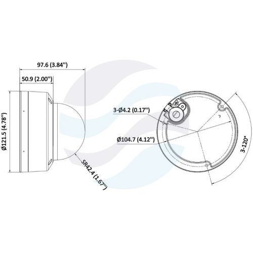 Hikvision DS-2CD1743G2-LIZSU (2.8-12mm) Kamera IP 4Mpix kopułkowa motozoom 2.8-12mm, 0.005lux, F1.6, Smart Hybrid Light, IP67, IK08, WDR 120dB, IR/LED do 30m, mikrofon, alarm 1/1, mSD do 512GB, AI, biała 4