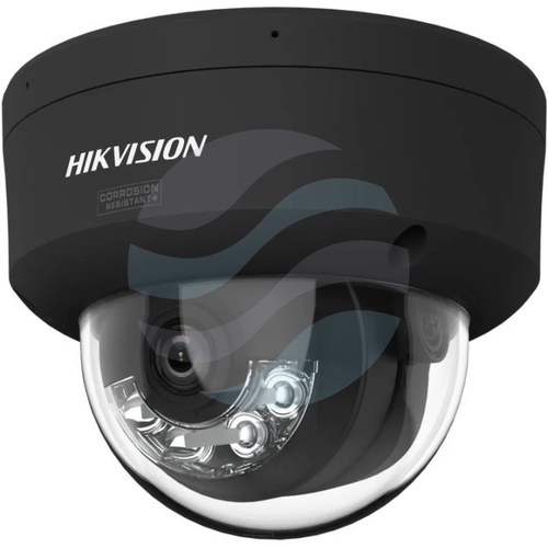 Hikvision DS-2CD2167G3-LIS2UY(2.8mm)(BLACK) Kamera IP 6Mpix kopułkowa 2.8mm, 0.0005lux, F1.0, Smart Hybrid Light, ColorVu 3.0, AcuSense, IP67, IK10, NEMA 4X, WDR 130dB, IR/LED do 30m, 2x mikrofon, mSD do 512GB, AI, czarna 2