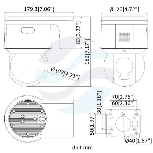 Hikvision DS-2DE3A400BW-DE/W (4mm) (F1)(T5) (PL) Kamera obrotowa IP 4Mpix PTZ 4mm, 0.0005lux, F1.0, ColorVu, AcuSense, zoom cyfrowy x16, LED do 30m, Wi-Fi, IP66, WDR 120dB, mSD do 512GB, mikrofon, głośnik, alarm, biała 2