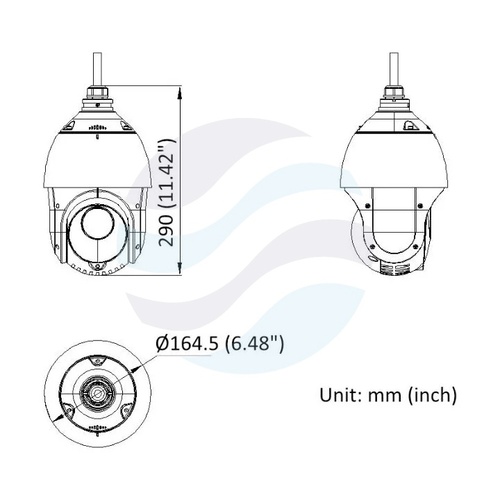 Hikvision DS-2DE4215IWG1-E Kamera IP 2Mpix obrotowa PTZ zoom 15x 4.8-72mm, 0.005lux, F1.6, DarkFighter, AcuSense, IP67, WDR 120dB, IR do 100m, głośnik, mikrofon, mSD do 512GB, PoE+, AI, biała 2