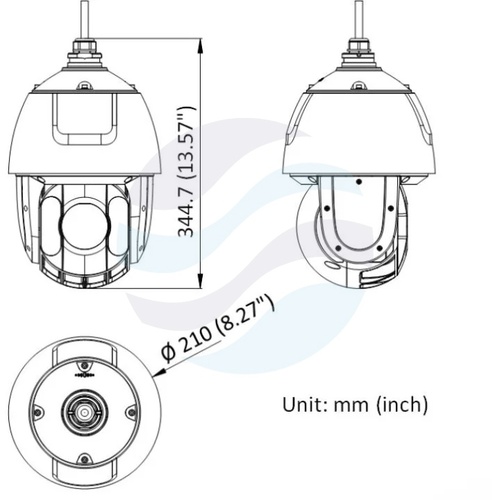 Hikvision DS-2DE5432IWG1-E Kamera IP 4Mpix obrotowa PTZ zoom 32x 5.5-176mm, 0.005lux, F1.6, DarkFighter, AcuSense, Smart Tracking, IP67, IK10, WDR 120dB, IR do 150m, audio 1/1, alarm 2/1, mSD do 512GB, PoE+, AI, biała 2