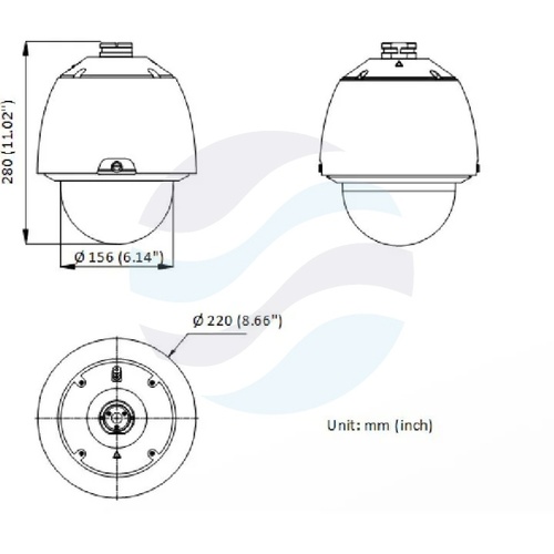 Hikvision DS-2DE5432WG1-E Kamera IP 4Mpix obrotowa PTZ zoom 32x 4.8-153.6mm, 0.005lux, F1.6, DarkFighter, AcuSense, Smart Tracking, IP66, IK10, WDR 120dB, audio 1/1, alarm 2/1, mSD do 256GB, PoE+, AI, biała 2