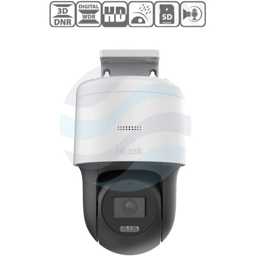 HiLook PTZ-N2MP Kamera obrotowa IP 2Mpix 2.8mm, kąt 111.4°, IR LED/LED biały do 30m, DWDR, mSD do 256GB, mikrofon, głośnik, IP66, biała 3