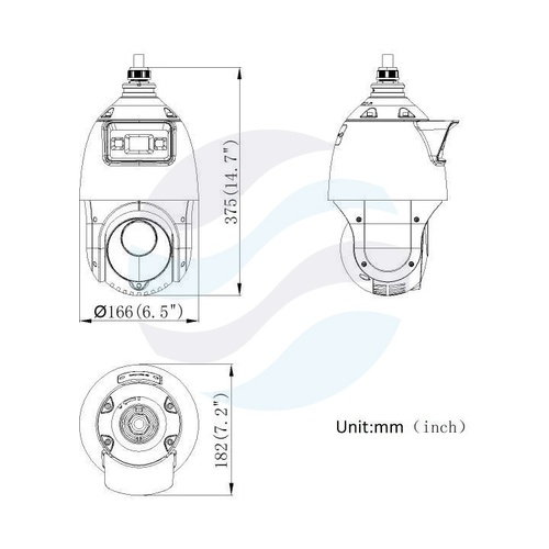 Hikvision DS-2SE4C425MWG-E(14F0)(PL) Kamera obrotowa IP TandemVu 4Mpx+4Mpx, 2.8mm+4.8-120mm, zoom optyczny x25, IR do 100m, LED do 30m, ColorVu, Powered-by-DarkFighter, AcuSense, WDR 120dB, mSD do 256GB, audio 1/1, alarm 1/1, IP66, biała 2