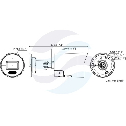 Hikvision DS-2CD2087G2H-LIU/SL (4mm) (eF) Kamera IP 8Mpix bullet 4mm, 0.0005lux, F1.0, ColorVu, Smart Hybrid Light, Live Guard, AcuSense, IP67, WDR 130dB, IR LED / LED do 40m, mSD do 512GB, mikrofon, głośnik, AI, biała 2