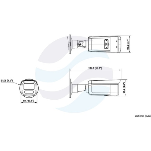 Hikvision DS-2CD2T83G2-4LI (4mm) (PL) Kamera IP 8Mpix bullet 4mm, 0.005lux, F1.6, Smart Hybrid Light, AcuSense, IP67, IK10, WDR 120dB, IR/LED do 80m, mSD do 512GB, AI, biała 2
