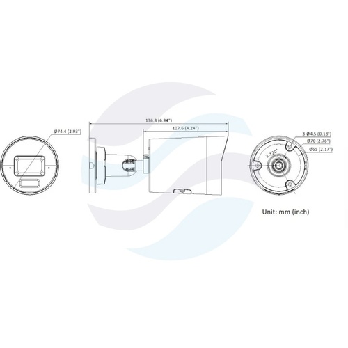 Hikvision DS-2CD2067G3-LI2UY/SL(2.8mm) Kamera IP 6Mpix bullet 2.8mm, 0.0005lux, F1.0, Smart Hybrid Light, ColorVu 3.0, HikAI-ISP, Live Guard, WDR 130dB, IR LED/LED biały do 40m, mSD do 512GB, 2x mikrofon, głośnik, IP67, NEMA 4X, biała 4