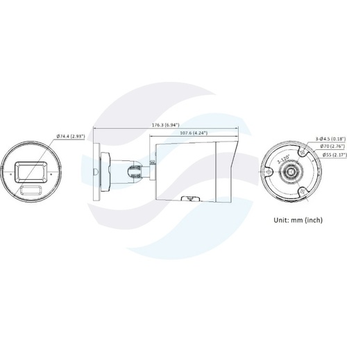 Hikvision DS-2CD2067G3-LI2UY/SRB (2.8mm) Kamera IP 6Mpix bullet 2.8mm, 0.0005lux, F1.0, Smart Hybrid Light, HikAI-ISP, ColorVu 3.0, AcuSense 3.0, Live Guard, IP67, NEMA 4X, WDR 130dB, IR/LED do 40m, 2x mikrofon, głośnik, mSD do 512GB, AI, biała 3