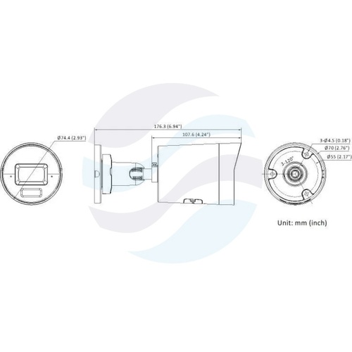Hikvision DS-2CD2087G3-LI2UY/SL (2.8mm) Kamera IP 8Mpix bullet 2.8mm, 0.0005lux, F1.0, Smart Hybrid Light, HikAI-ISP, ColorVu 3.0, AcuSense 3.0, Live Guard, IP67, NEMA 4X, WDR 130dB, IR/LED do 40m, 2x mikrofon, głośnik, mSD do 512GB, AI, biała 2