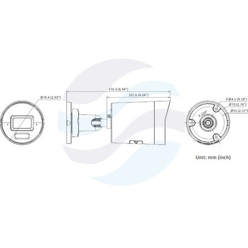 Hikvision DS-2CD2087G3-LIY(2.8mm) Kamera IP 8Mpix bullet 2.8mm, 0.0005lux, F1.0, Smart Hybrid Light, ColorVu 3.0, AcuSense 3.0, IP67, NEMA 4X, WDR 130dB, IR/LED do 40m, mSD do 512GB, AI, biała 4