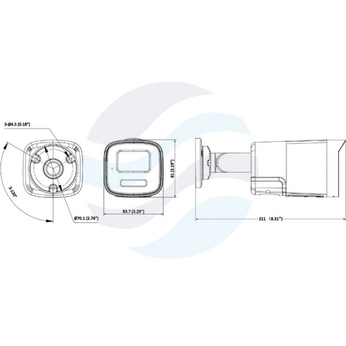Hikvision DS-2CD1T67G3-LIUF/SL (2.8mm) Kamera IP 6Mpix bullet 2.8mm, 0.0005lux, F1.0, ColorVu 3.0, Smart Hybrid Light, Live Guard, IP67, WDR 120dB, IR/LED do 50m, mikrofon, głośnik, mSD do 512GB, AI, biała 2