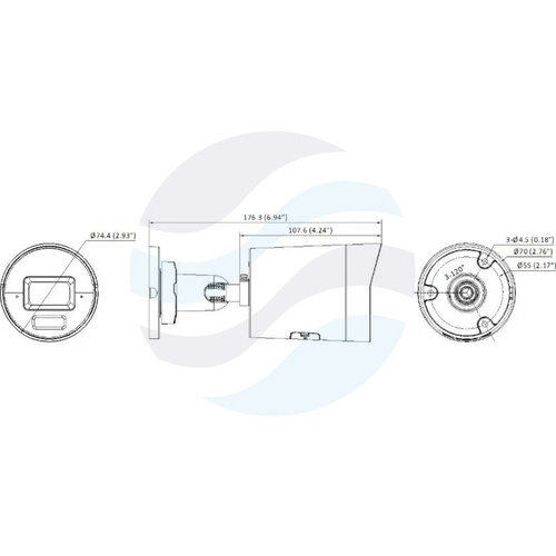 Hikvision DS-2CD20126G3-IUY/SL (2.8mm) (eF) Kamera IP 12Mpix bullet 2.8mm, 0.0008lux, F1.6, DarkFighter, Live Guard, AcuSense, IP67, NEMA 4X, WDR 130dB, IR do 40m, mikrofon, głośnik, mSD do 512GB, AI, biała 4