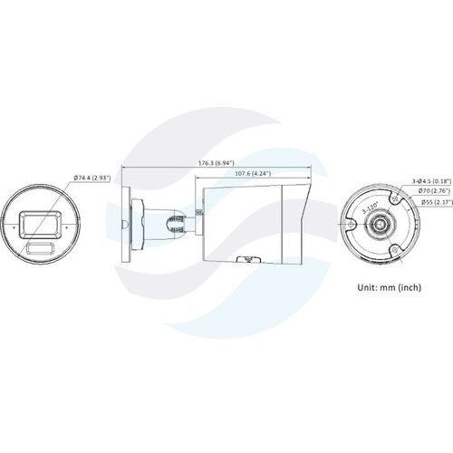 Hikvision DS-2CD20166G3-IUY/SL (2.8mm) (eF) (BLACK) Kamera IP 16Mpix bullet 2.8mm, 0.0008lux, F1.6, DarkFighter, Live Guard, AcuSense, IP67, NEMA 4X, WDR 130dB, IR do 40m, mikrofon, głośnik, mSD do 512GB, AI, czarna 3