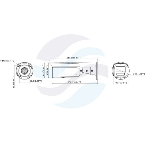 Hikvision DS-2CD2T46G3-4IZY (2.8/4mm) Kamera IP 4Mpix bullet motozoom 2.8/4mm, 0.001lux, F1.6, DarkFighter, AcuSense, IP67, NEMA 4X, WDR 130dB, IR do 80m, mSD do 512GB, AI, biała 4