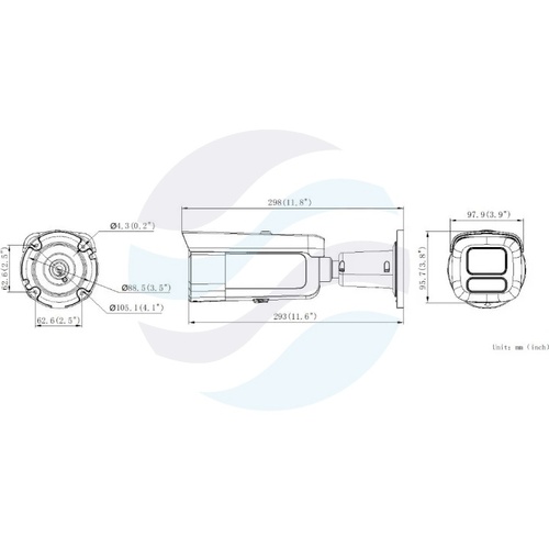 Hikvision DS-2CD26123G2-LIZS2UY/SL (2.8-12mm) Kamera IP 12Mpix bullet motozoom 2.8-12mm, 0.005lux, F1.2, Smart Hybrid Light, Live Guard, IP67, IK10, NEMA 4X, WDR 120dB, IR/LED do 60m, 2x mikrofon, głośnik, alarm 1/1, mSD do 512GB, AI, biała 4
