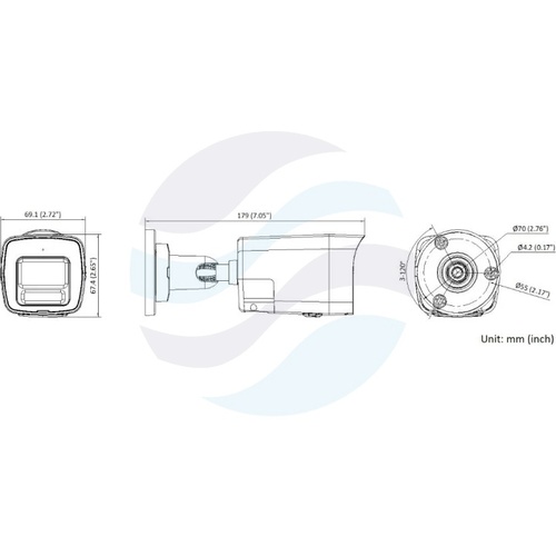 Hikvision DS-2CD1023G2-LIUF/SL(2.8mm)(PL) Kamera IP 2Mpix bullet 2.8mm, 0.005lux, F1.6, Smart Hybrid Light, Live Guard, MD 2.0, DWDR, IR LED/LED biały do 30m, mSD do 512GB, mikrofon, głośnik, IP67, biała 4