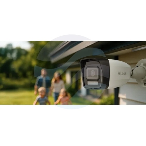 HiLook IPCAM-B8-30DL/A Kamera IP 8Mpix 4K bullet 2.8mm, 0.01lux, F2.0, Smart Hybrid Light, WDR 120dB, IR LED/LED biały do 30m, mSD do 512GB, mikrofon, głośnik, IP67, biała 8