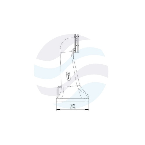 Hikvision DS-4604ZJ-PAAC Uchwyt ścienny do kamer PTZ, 124x189x397mm, stop aluminium 3