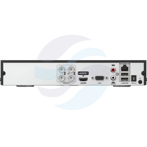 Hikvision iDS-7204HQHI-M1/T Rejestrator 5w1 TurboHD, 4x kanał analogowy + 1x IP (5 łącznie), w trybie Enhanced IP do 6 kanałów łącznie, IP max. 6Mpx, AcuSense, H.265 Pro+, nagrywanie do 3K/5M Lite, 72Mb/s, HDMI, VGA, 1x SATA do 10TB, audio 9