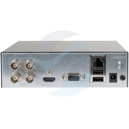 HiLook SSD-DVR-2MP Rejestrator 4w1 4x kanały analogowe, nagrywanie do 3K Lite, H.265+, Motion Detection 2.0, HDMI, VGA, wbudowany dysk eSSD 512GB, audio po kablu koncentrycznym 4
