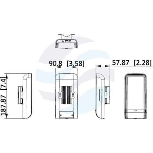 Hikvision DS-3WF500T-EI-2N/P Most bezprzewodowy PTP do windy, 2.4GHz 300Mb/s, zasięg do 500m, 2x LAN 10/100Mb/s, PoE, IP55, zestaw 2 szt. 2