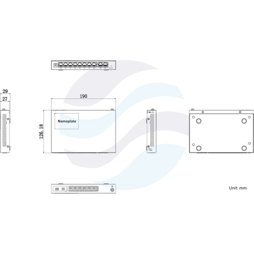 Hikvision DS-3WG210GP-SI Router Multi-WAN / Switch gigabitowy PoE 8x Gigabit PoE 802.3af/at, 2x Gigabit WAN, budżet PoE 75W, kontroler AP, VPN IPSec, Hik-Partner Pro, metalowy 2