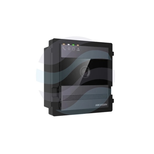 Hikvision DS-KD7003EY-IME2/A Moduł główny stacji bramowej 2-Wire HD, kamera 2Mpix, kąt widzenia 133°/82°, WDR, IR, konfiguracja 0-2 przycisków, sterowanie 2 zamkami: 1x przekaźnik i 1x wyjście impulsowe DC, 2x konfigurowalne wejście alarmowe, IP65, IK08,  2