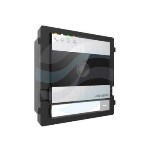 Hikvision DS-KD7003EY-IME2/A Moduł główny stacji bramowej 2-Wire HD, kamera 2Mpix, kąt widzenia 133°/82°, WDR, IR, konfiguracja 0-2 przycisków, sterowanie 2 zamkami: 1x przekaźnik i 1x wyjście impulsowe DC, 2x konfigurowalne wejście alarmowe, IP65, IK08,  8